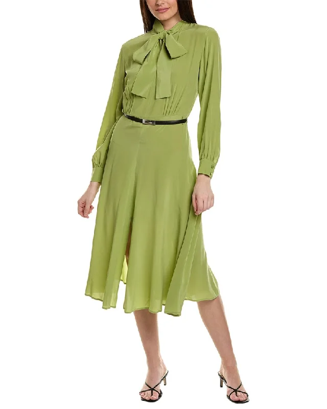 Women's Everyday Apparel Minimalist Office - Ready Style Max Mara Studio Revere Silk Midi Dress