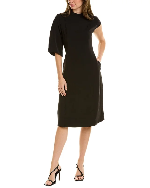 Women's Elegant Clothes Save on Inspired Styles Gracia One-Sleeve Midi Dress