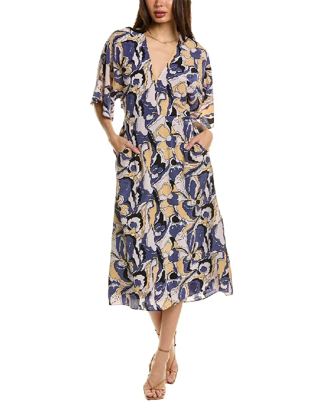 Women's Transitional Clothes Winter Warm - Up Sale Equipment Rosita Silk Midi Dress