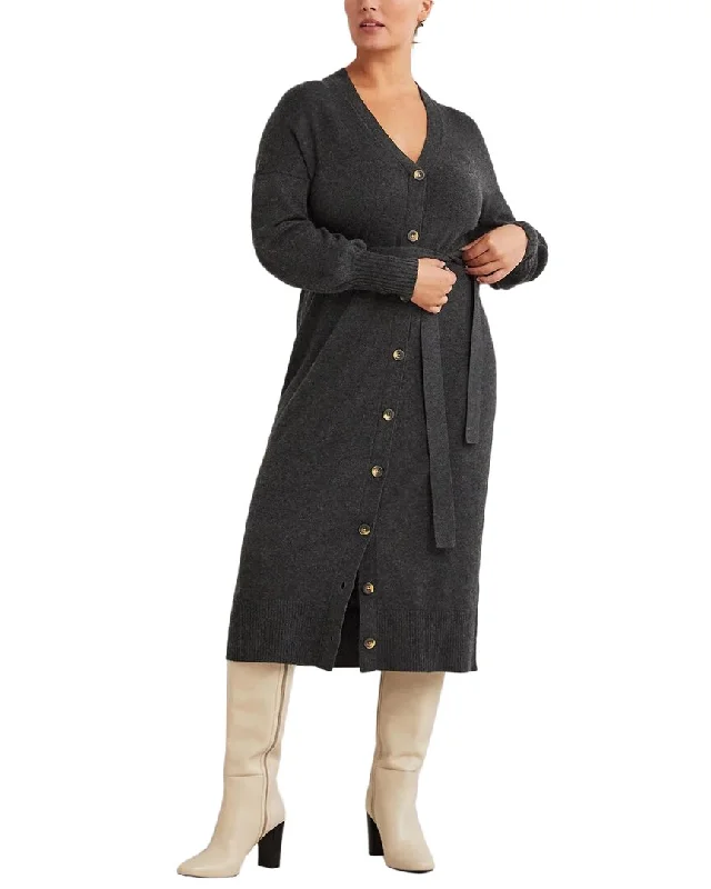 Classic Clothes For Women Seasonal Trend Boden Knitted Cardigan Wool-Blend Midi Dress