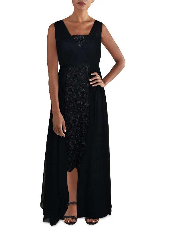 Women's Seasonal Garments Limited - Edition Drops Womens Lace Front Embroidered Midi Dress