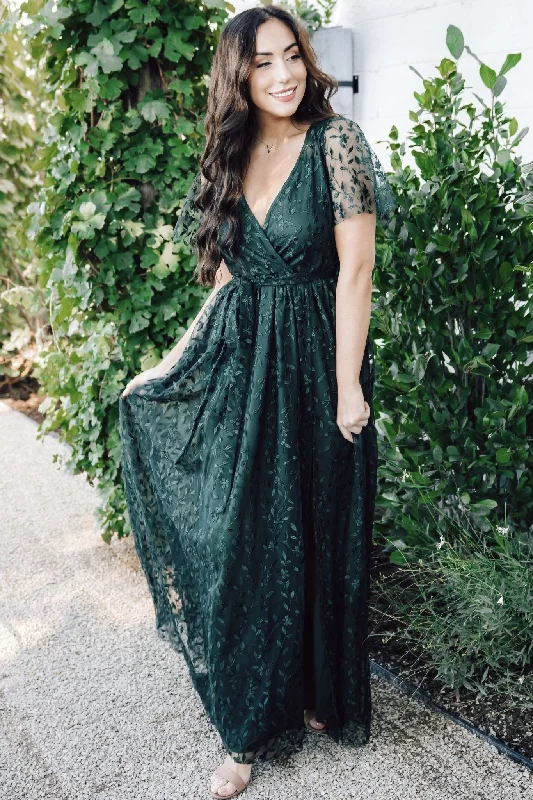 Casual Attire For Women Spring Fling Sale Marseille Embossed Maxi Dress | Green