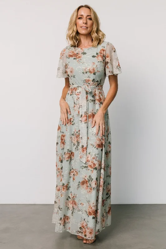 Women's Transitional Garments Final Clearance Katalaya Maxi Dress  | Sage + Gold