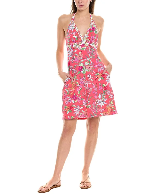 Affordable Luxury Women's Garments Seasonal Trend Tommy Bahama Summer Floral Halter Cover-Up Dress