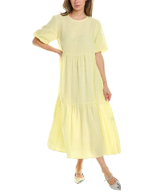 Women's Trendy Outfit Mid - Week Surprise Peserico Linen Midi Dress