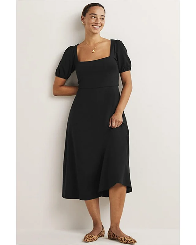 Women's Elegant Outfit Charming Silhouette Boden Jersey Midi Dress