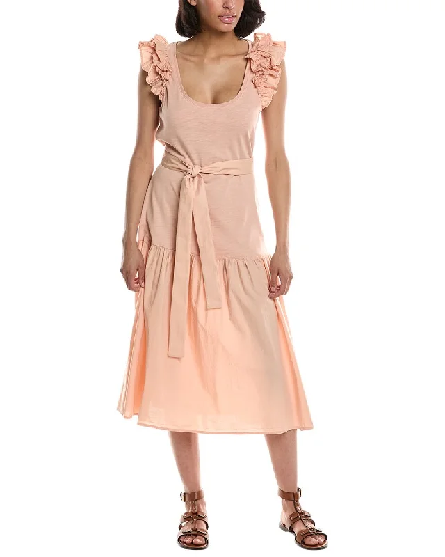 Timeless Women's Outfit Alluring Design Nation LTD Everleigh Frilly Midi Dress