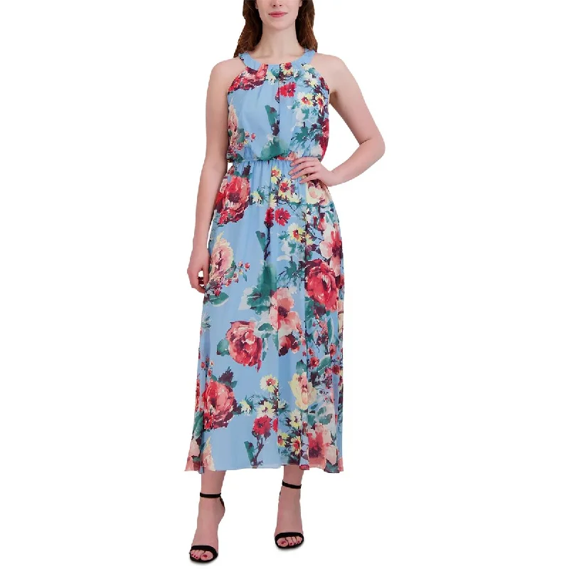 Women's Vacation Garments Big Savings on Rustic Countryside Styles Womens Floral Sleeveless Maxi Dress