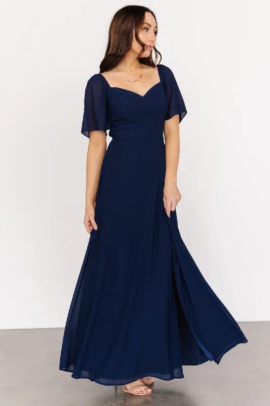 Women's Activewear Outfit Limited - Stock Sierra Sweetheart Maxi Dress | Navy