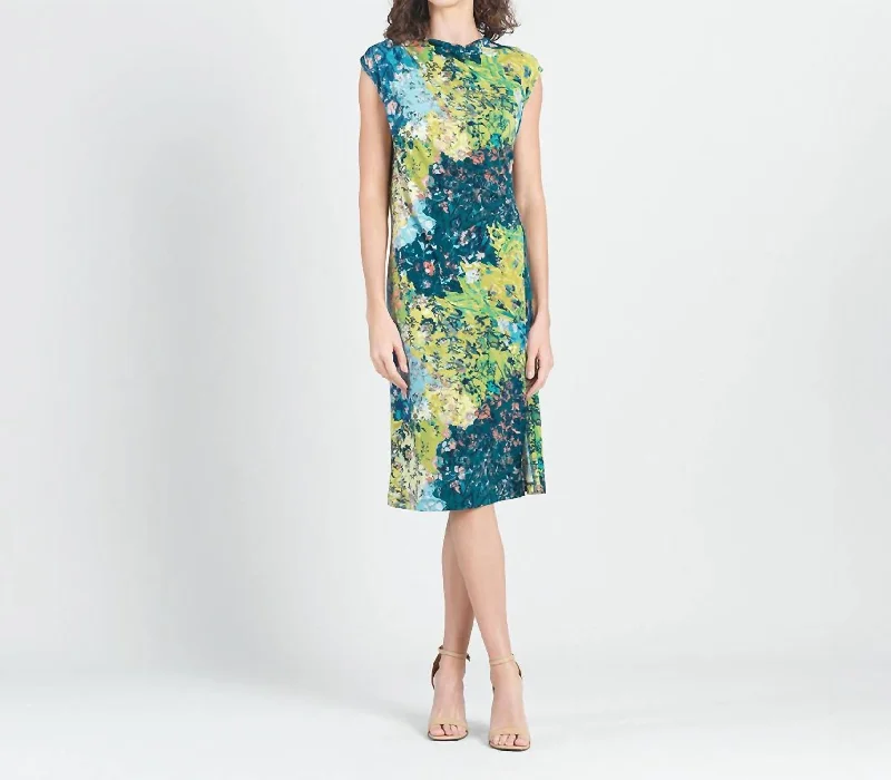 Women's Occasion Wear Clothing Now on Sale for Chic Urban Styles Midi Dress In Green