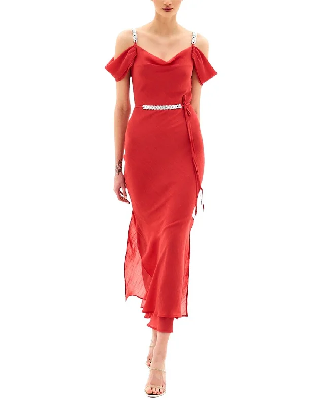 Comfortable Outfit For Women Huge Savings on Parisian Styles BGL Silk-Blend Midi Dress