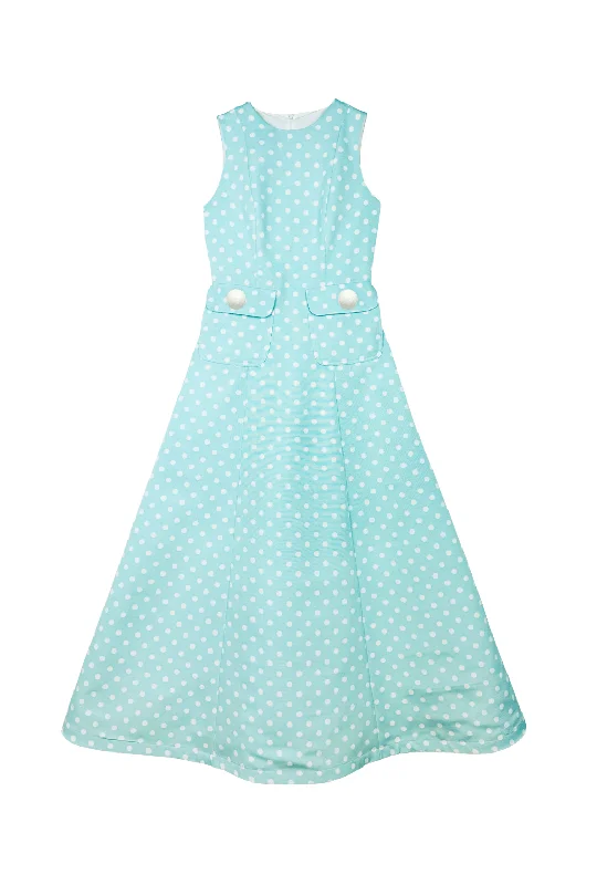 Casual Apparel For Women Great Prices on Feminine Styles The Kelly Gown - Aqua Dot