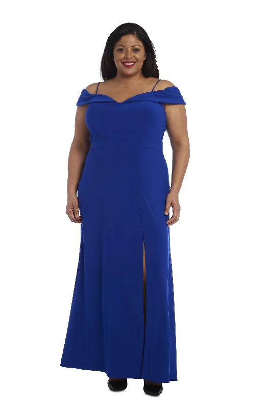 Women's Resort Apparel Refined Simplicity Morgan & Co 12343WMM Long Plus Size Evening Dress Sale