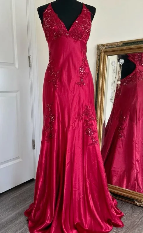 Women's Outerwear Garments Last Chance Sale Sexy Sheath Spaghetti Straps Sleeveless Hot Pink Long Prom Dresses Evening Gowns C2504