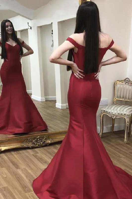 Women's Floral Print Outfit Early Access to Art Deco Styles Sale Burgundy satin long prom dress mermaid evening dress        cg23207