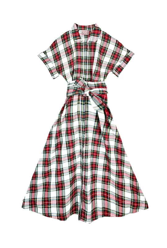 Stylish Women's Garments For Holidays Flash Deals The Donna Day Gown - Dress Stewart Plaid