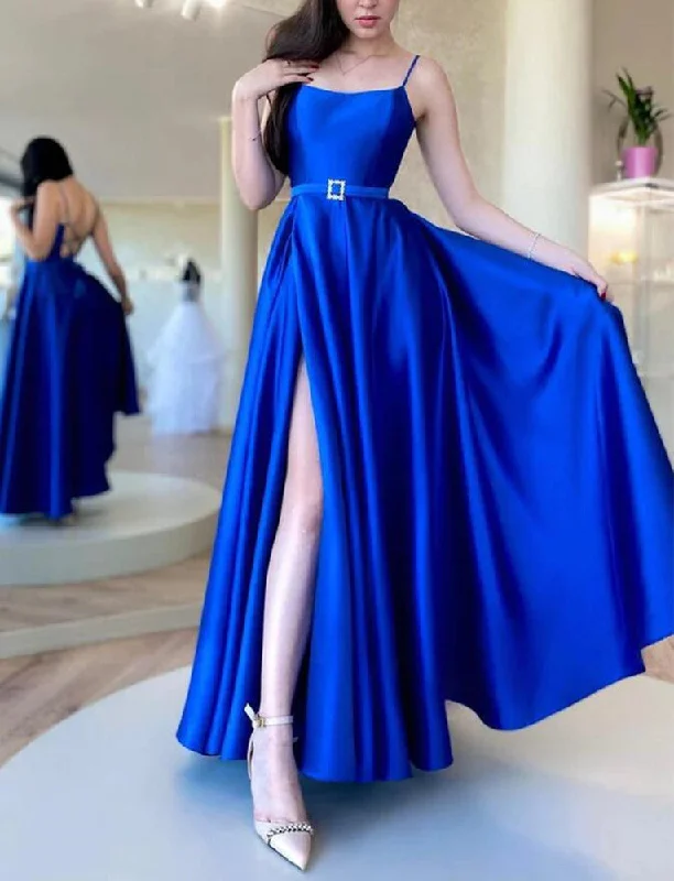 Women's Active Outfit For Fitness Limited - Time Bundle Women Royal Blue Prom Dresses Long Satin Evening Gowns Formal Party Dress YPD407