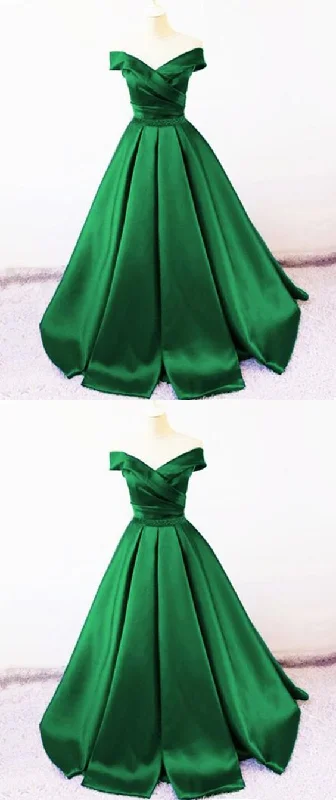 Women's Travel Outfit Set Spring Fling Sale Sexy V Neck Off The Shoulder Satin Ball Gown Prom Dress Beaded Sashes   cg21958